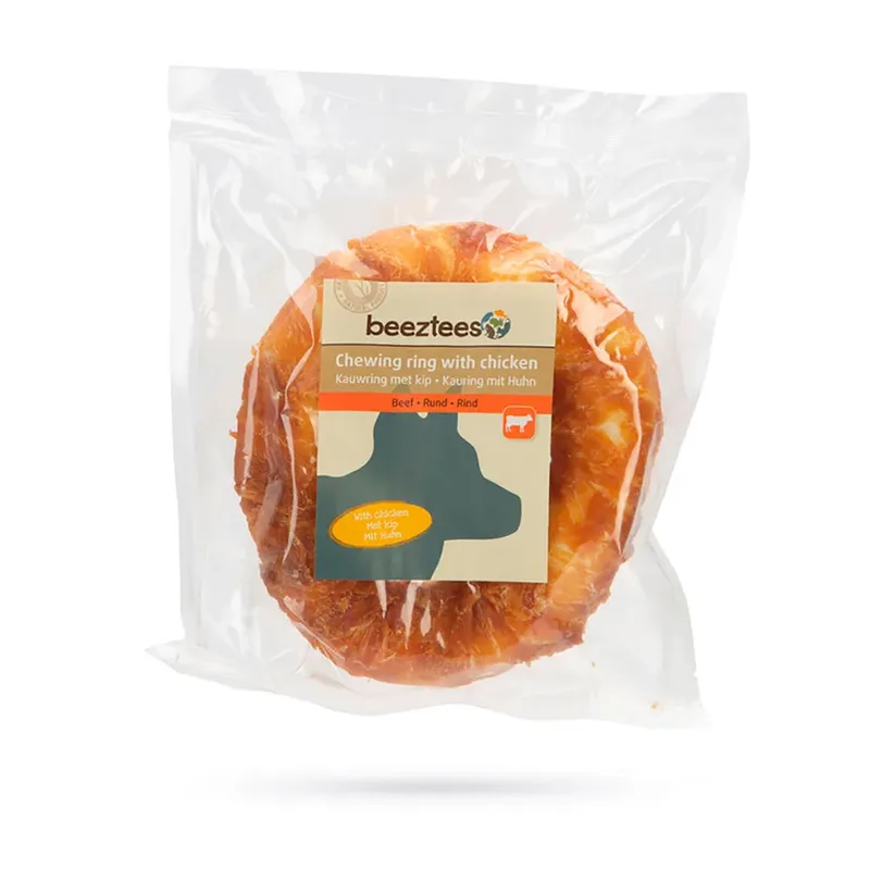 Anneau à Mâcher Au Poulet Pour Chien 12.5cm de Beeztees – photo produit