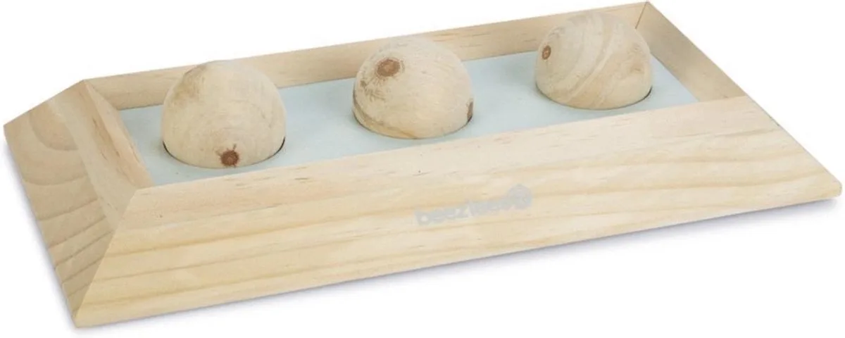 intelligentie speelgoed ballira 3 ballen mint 30 cm de Beeztees en Hout – photo produit
