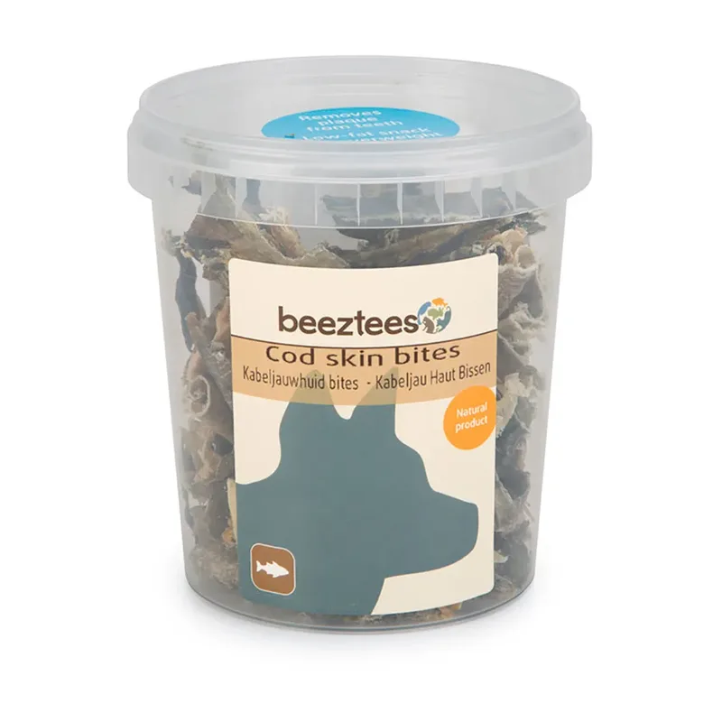 Leckereien Aus Kabeljauhaut Für Hunde 75g von Beeztees – Produktfoto