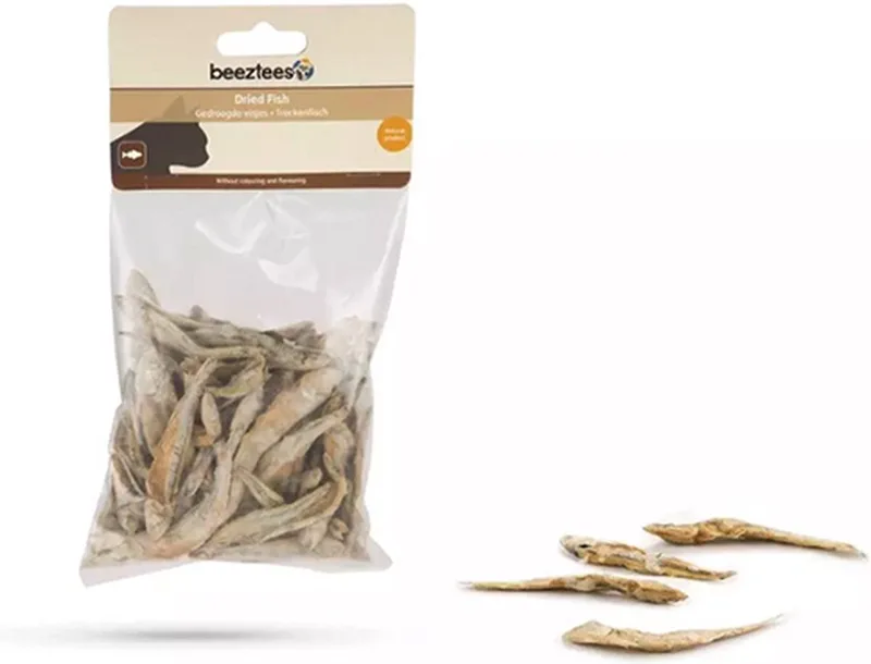 kattensnack beeztees gedroogde visjes -100 gr - lekker en 100% natuurlijk. als aanvullende snack of verwenneriij de Beeztees – photo produit