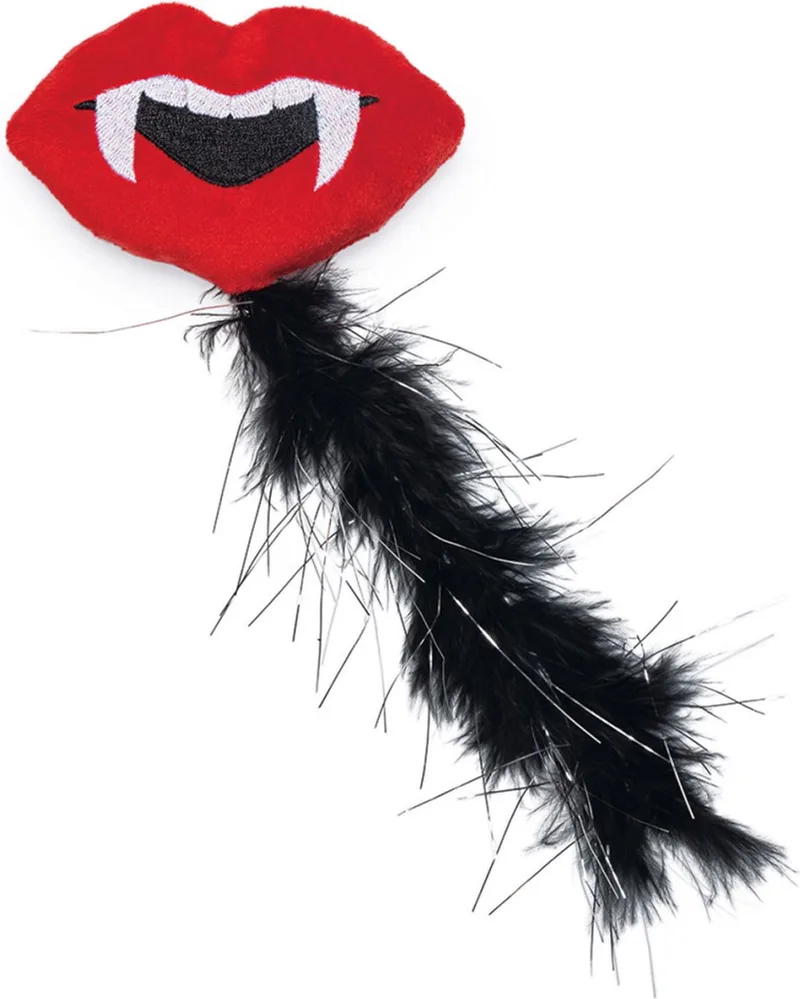 kattenspeeltje dracula 10 x 15 x 3 cm fra Beeztees i Sort, Rød – produktbillede 1 af 3