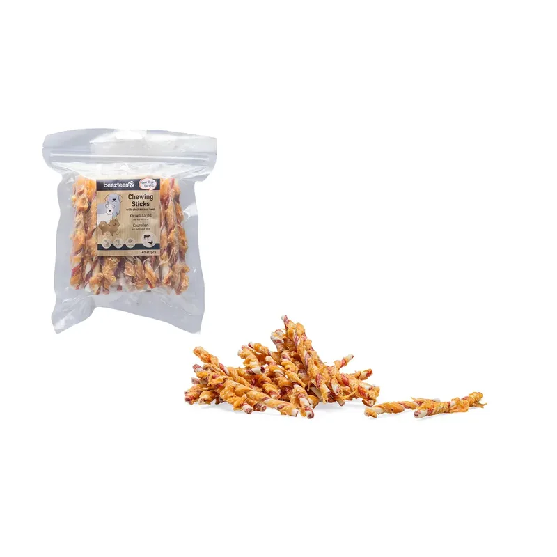 Bâtonnets à Mâcher Au Poulet/bœuf Snack Pour Chien de Beeztees – photo produit