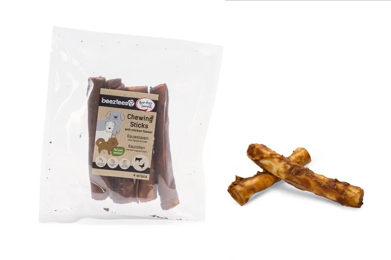 Kauwstaaf - Hondensnack - Kip - 4 ST - 12,5 cm - 85-90 gram de Beeztees – photo produit