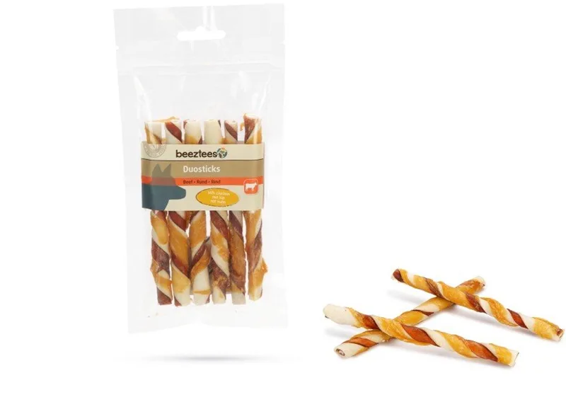 Kauwstaaf Met Kip & Rund 12,5 cm 1x6 st. - Hondensnack by Beeztees – product photo