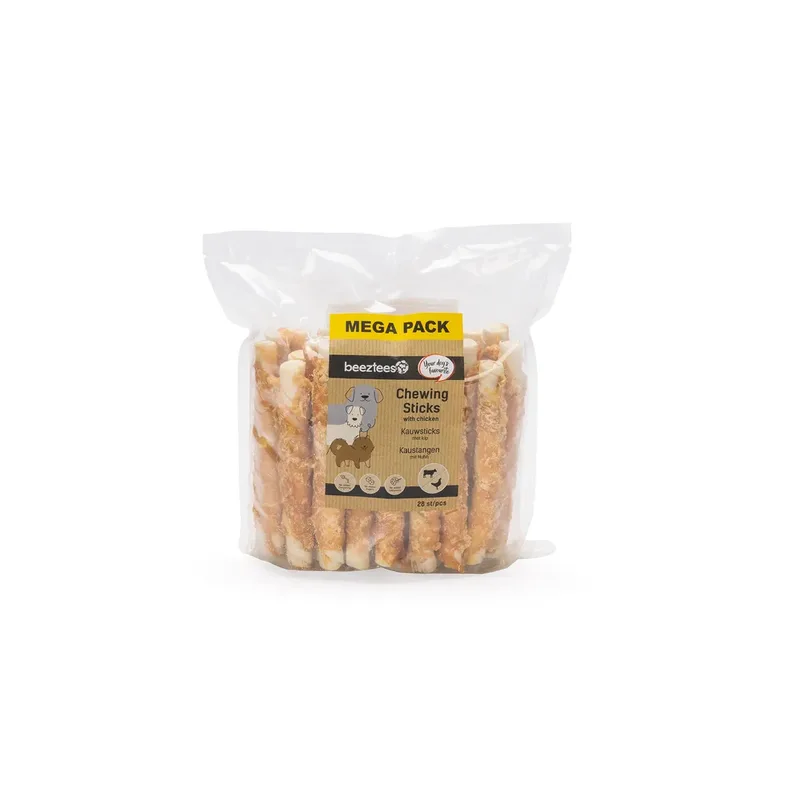 Kauwsticks met Kip Hondensnack - Kauwsnack Hond - Volumevoordeel - 28 stuks - 15 cm by Beeztees – product photo 2 of 2