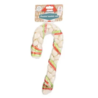 Kerst Braided Rawhide Cane - Hondensnacks - 1 stuk von Beeztees – Produktfoto 2 von 2