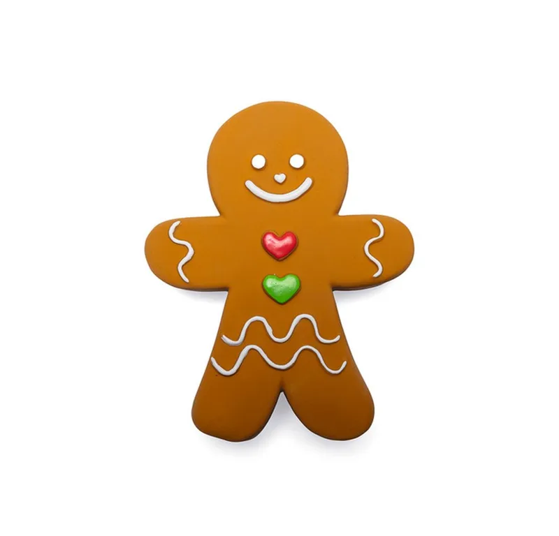 Kerst Gingerbread - Hondenspeelgoed - Latex de Beeztees en Marron – photo produit 3 sur 5