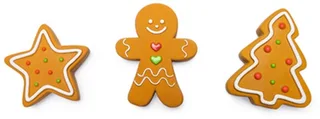 Kerst Gingerbread - Hondenspeelgoed - Latex de Beeztees en Marron – photo produit 1 sur 5