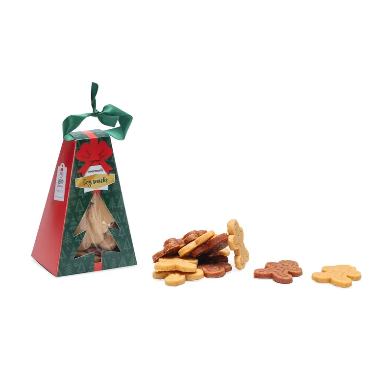 Kerstdoos Met Peperkoekmannetje Hondensnacks 150g de Beeztees – photo produit