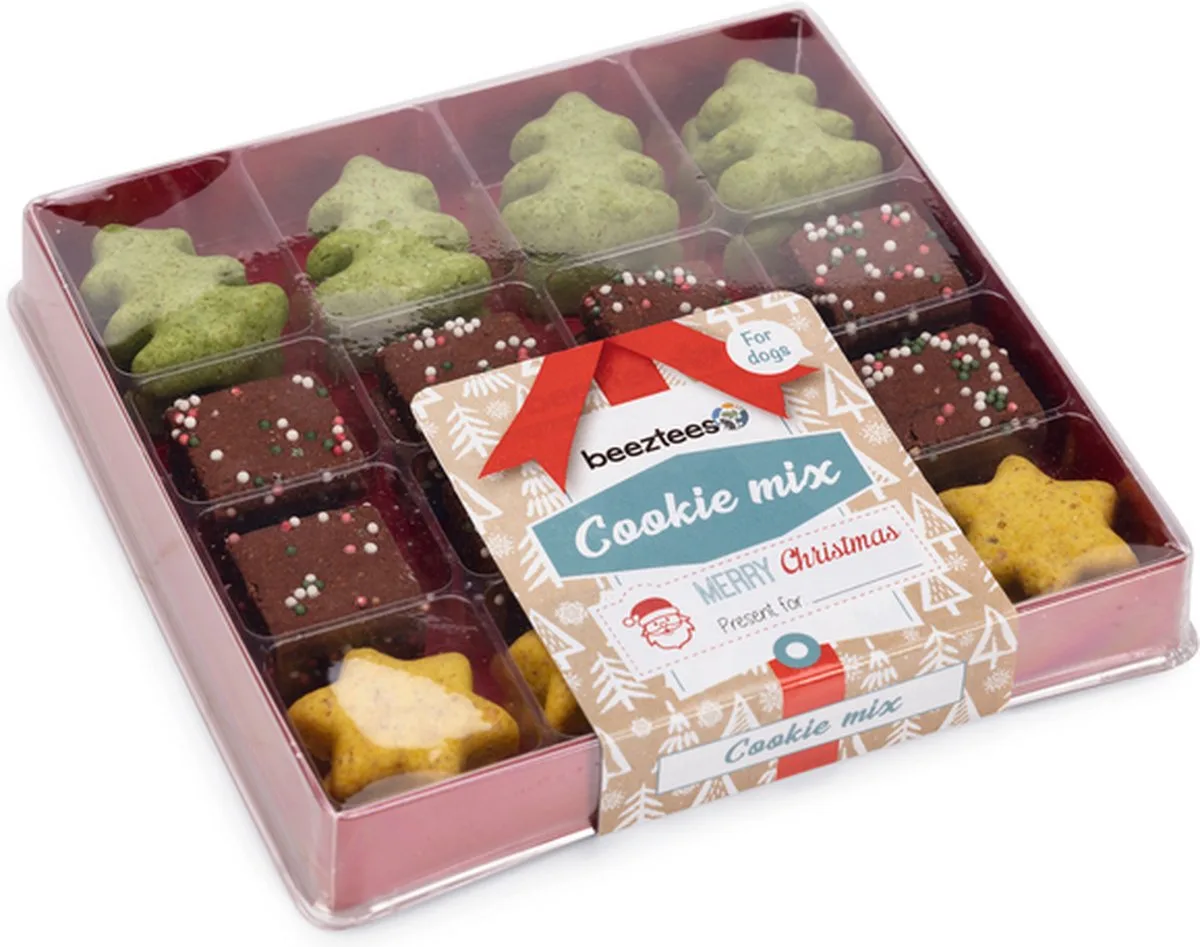 Kerstkoekjes Mix - Hondensnack - 32ST by Beeztees – product photo