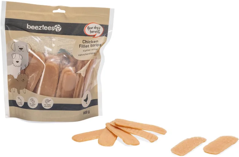Kipfilet Strips - Hondensnack - 900 gr by Beeztees – product photo