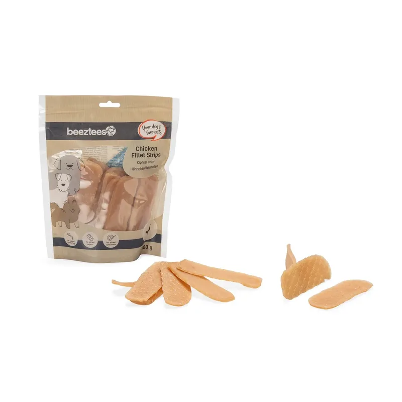 Kipfiletstrips Hondensnack 400g by Beeztees – product photo