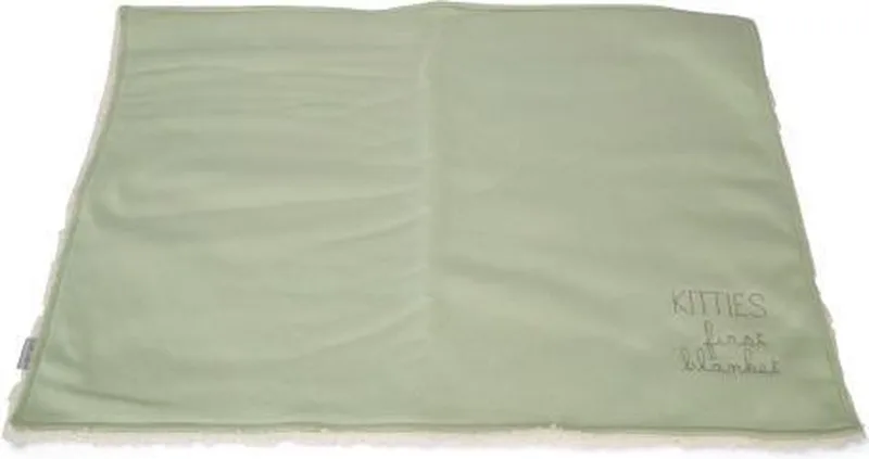 Kitten Pluche Deken Tilou - 70 x 50 cm von Beeztees in Beige, Grün – Produktfoto