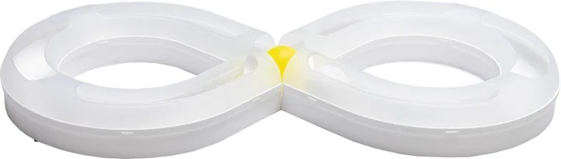 Kitten Speelrail Agty - Kattenspeelgoed - Plastic - Wit - 50x24x5,5 de Beeztees en Blanc, Jaune – photo produit