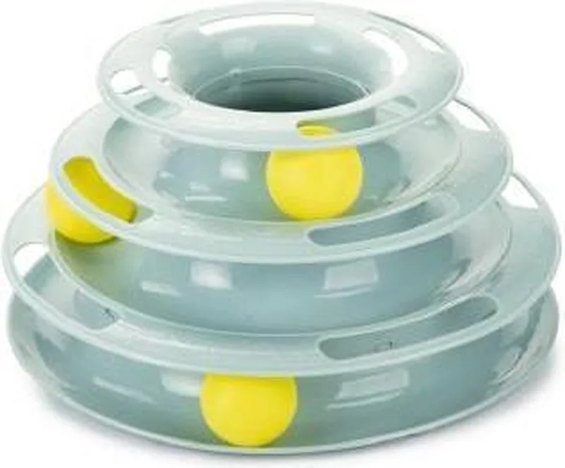 Kitten Speeltoren Bo - Kattenspeelgoed - Plastic - 25x25x13 cm de Beeztees en Mint – photo produit 1 sur 2