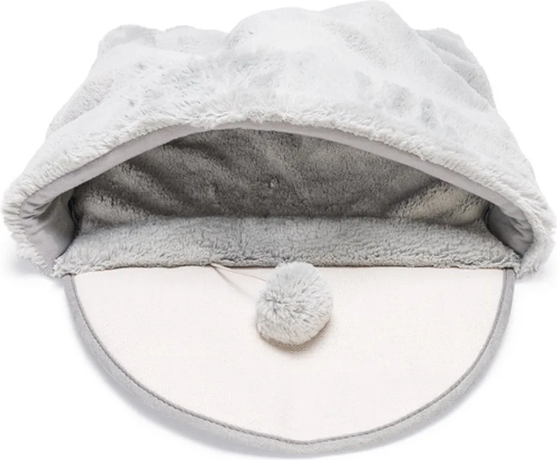 Kitten Speelzak Hakuna - Kattenspeelgoed - Pluche - 50x40x15 cm de Beeztees en Gris – photo produit