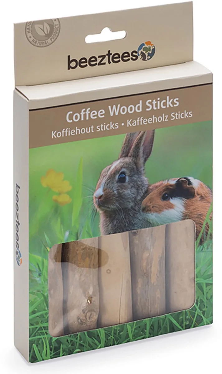 knaagdier sticks - Koffiehout 10 st van Beeztees – productfoto
