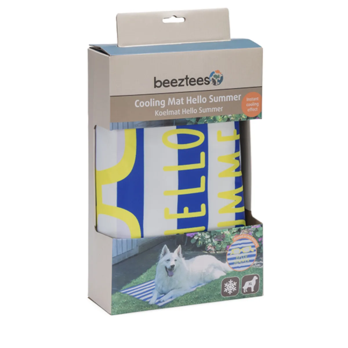 Koelmat Hello Summer Gr.L 100x60 cm Hond van Beeztees – productfoto