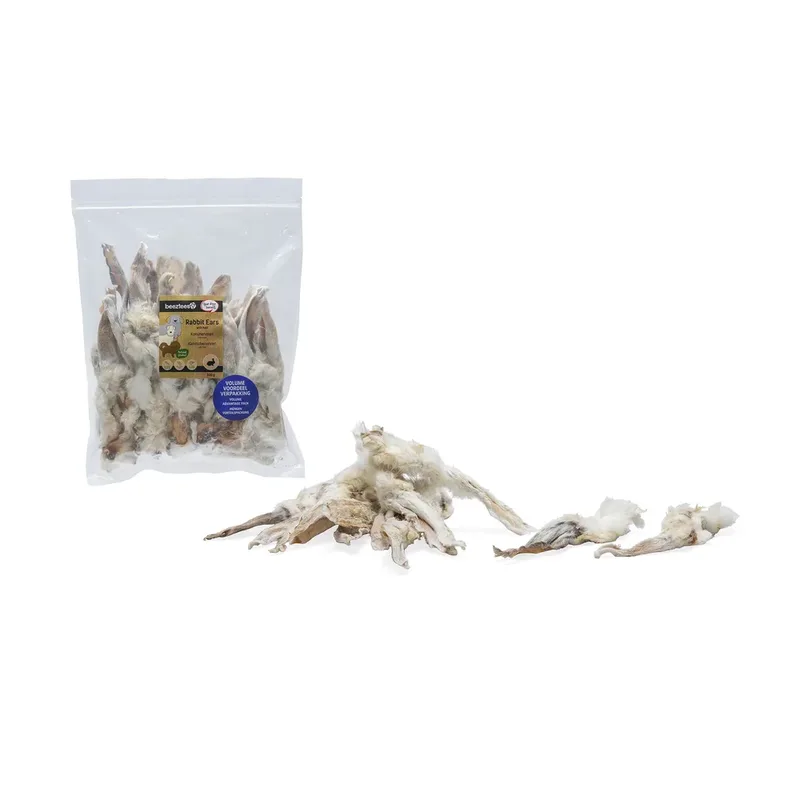 Oreilles De Lapin Avec Fourrure Friandise Pour Chien 300g de Beeztees – photo produit