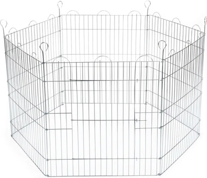 Konijnenren - 6 Panelen - 66,5x58 cm, diam. 100 cm by Beeztees in Silver – product photo