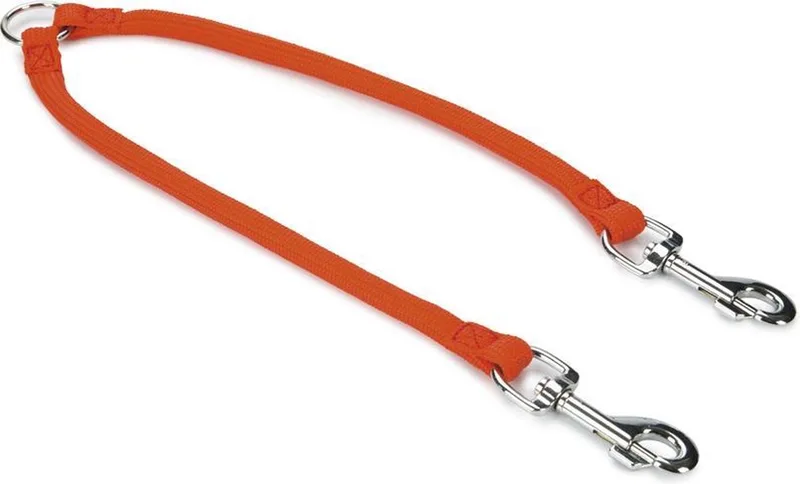 Koppel voor 2 Honden - Hondenriem - Nylon de Beeztees en Orange – photo produit
