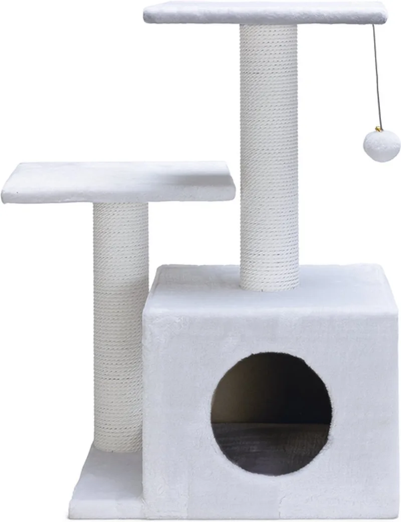 Krabmeubel Serpa Fien - Krabpaal - 45x34x70 cm by Beeztees in White – product photo