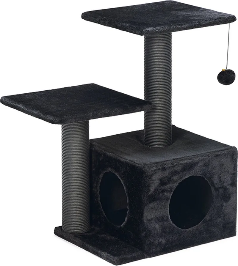 Krabmeubel Serpa Fien - Krabpaal - 45x34x70 cm de Beeztees en Noir – photo produit