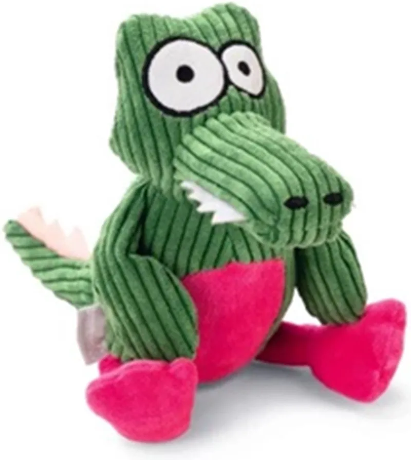 Krokodil Krok - Hondenspeelgoed - Pluche - Groen - 25x13x9 cm von Beeztees in Rosa – Produktfoto