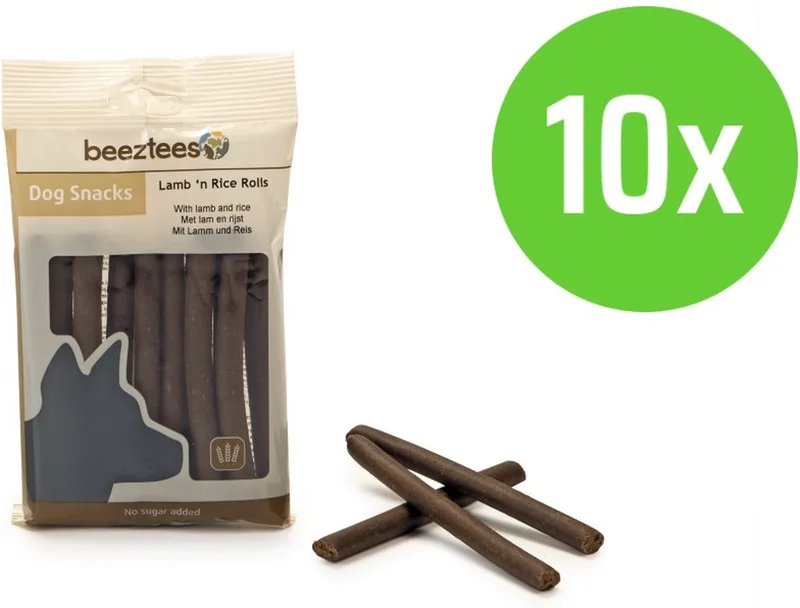 Lamb+ Rice Rolls - hondensnack - 150 gram - 10 verpakkingen de Beeztees – photo produit