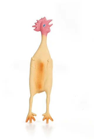 Latex Kip met piep - Hondenspeelgoed - Maat L - 49x10,5x6,5 cm von Beeztees in Beige – Produktfoto 1 von 3