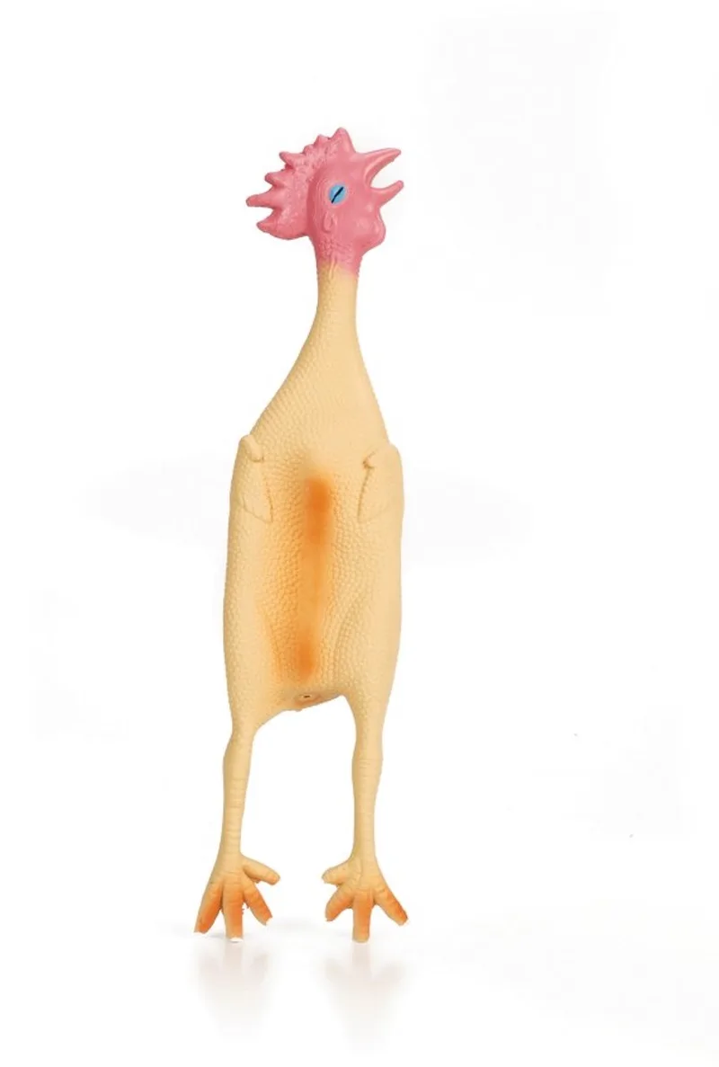 Latex Kip met piep - Hondenspeelgoed - Maat L - 49x10,5x6,5 cm von Beeztees in Beige – Produktfoto 1 von 3