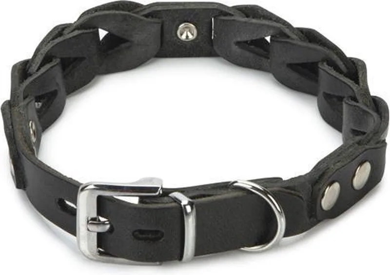 leren halsband Connex. 45 cm x 20 mm. by Beeztees in Black – product photo