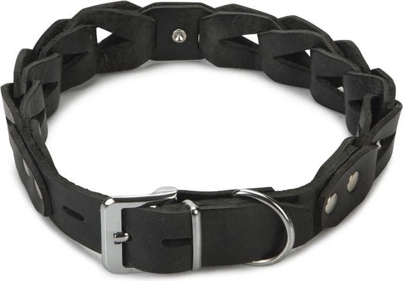leren halsband Connex. 65 cm x 30 mm. by Beeztees in Black – product photo