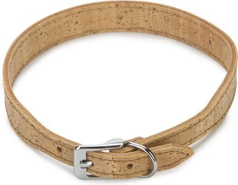 leren halsband Cork. 45 cm x 20 mm. by Beeztees in Natural – product photo