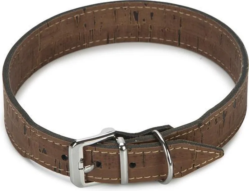 leren halsband Cork. 55 cm x 30 mm. by Beeztees in Brown – product photo