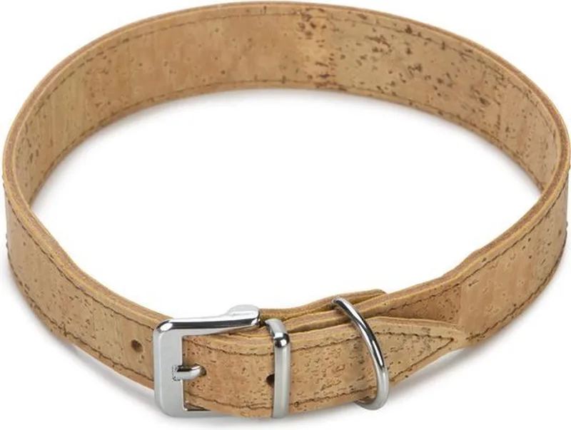 leren halsband Cork. 55 cm x 30 mm. von Beeztees in Natur – Produktfoto