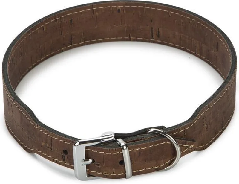 leren halsband Cork. 60 cm x 35 mm. by Beeztees in Brown – product photo