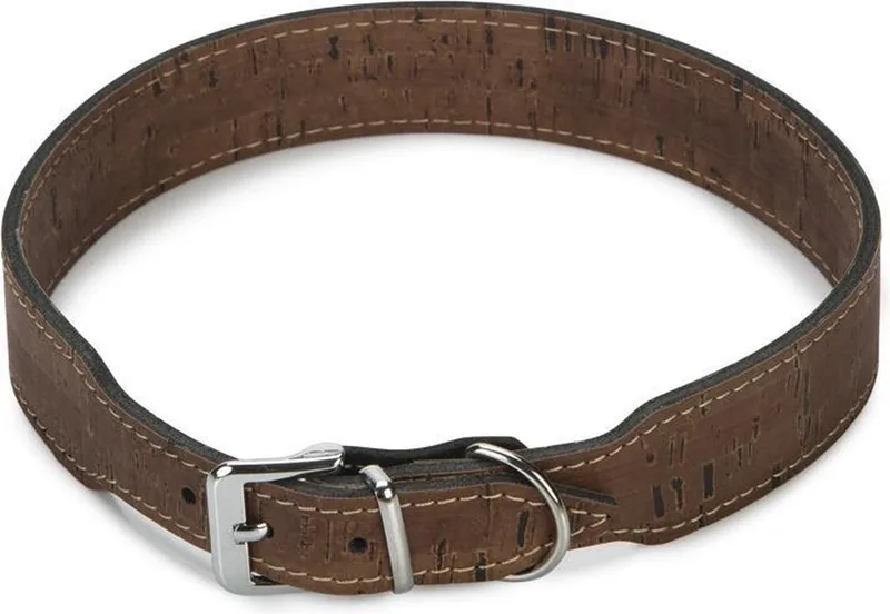 leren halsband Cork. 65 cm x 35 mm. van Beeztees in Bruin – productfoto