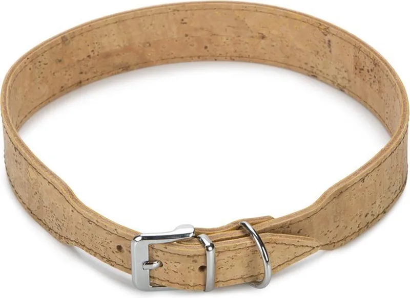 leren halsband Cork. 65 cm x 35 mm. by Beeztees in Natural – product photo