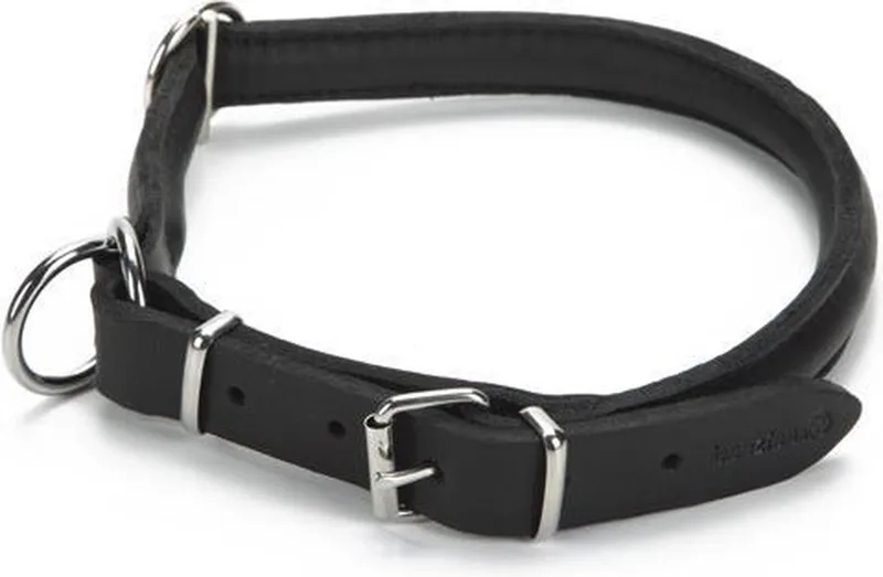 leren halsband Djenga. Zwart. 52 cm. by Beeztees in Zwar – product photo