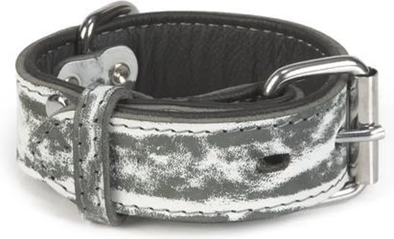 Leren halsband Safari van Beeztees in Zwart – productfoto