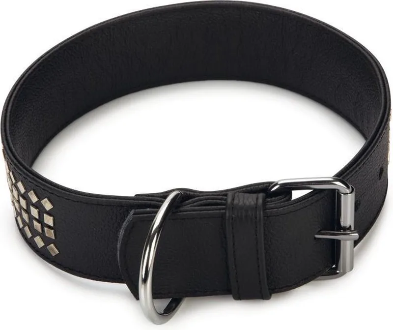 leren halsband Vintage. 50 cm x 50 mm by Beeztees in Black – product photo