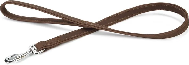 leren looplijn Buffalo. 100 cm x 22 mm. by Beeztees in Brown – product photo