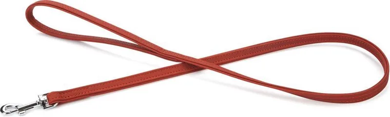 leren looplijn Buffalo. 110 cm x 14 mm. de Beeztees en Rouge – photo produit