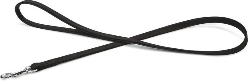 leren looplijn Buffalo. 110 cm x 14 mm. de Beeztees en Noir – photo produit