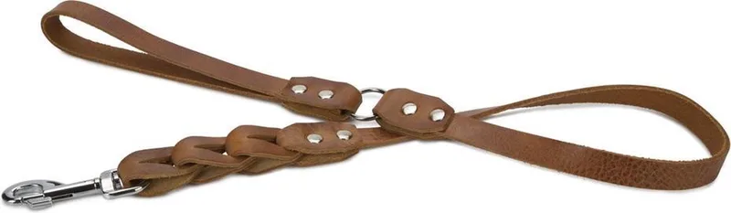 leren looplijn Connex. 100 cm x 18 mm. by Beeztees in Cognac – product photo