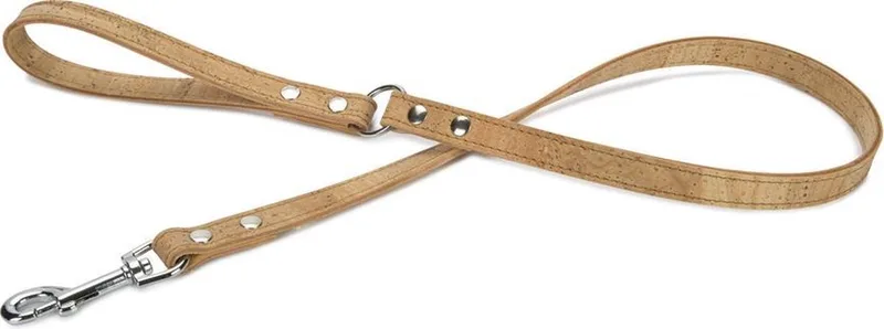 leren looplijn Cork. 100 cm x 18 mm. by Beeztees in Natural – product photo