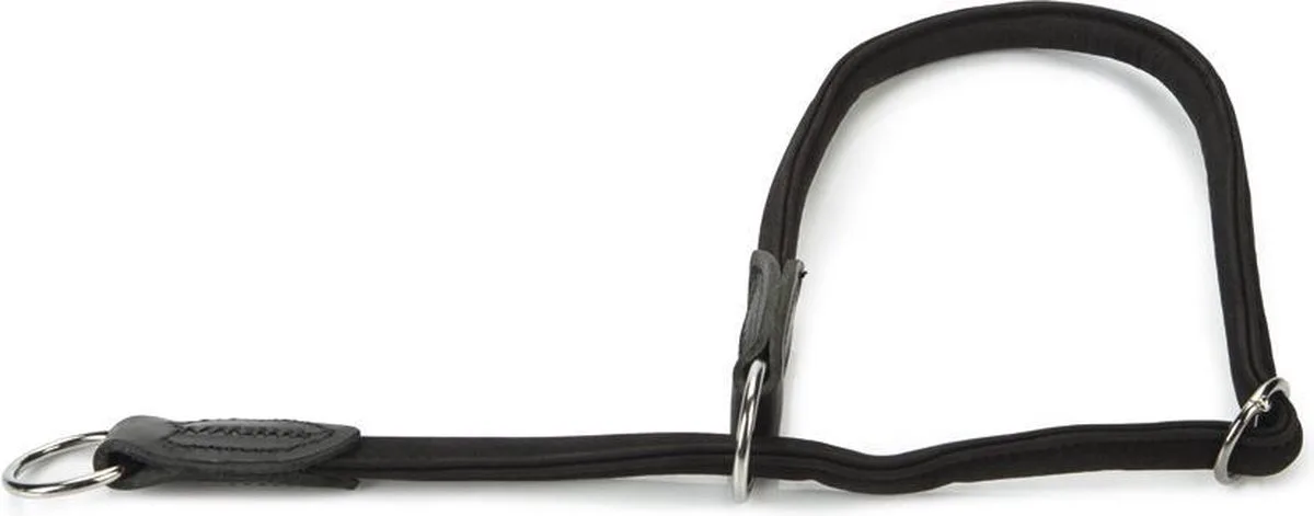 leren wurgband Buffalo rond. 60 cm x 10 mm. de Beeztees en Noir – photo produit
