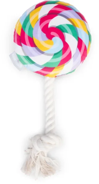 Lolly - Hondenspeelgoed - Pluche/Katoen - 32x15x5 cm by Beeztees in Multicolour – product photo 1 of 3