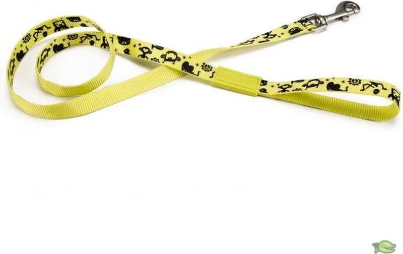 Looplijn monster 120cm x 10mm van Beeztees in Geel – productfoto